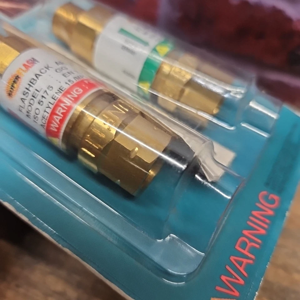 Super Flash Flashback Arrestor Set Torch Oxygen Fuel Check Valve - Image 4 of 4