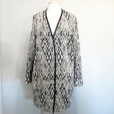 Closed Brand Long Jacket W/lamb Leather Trim