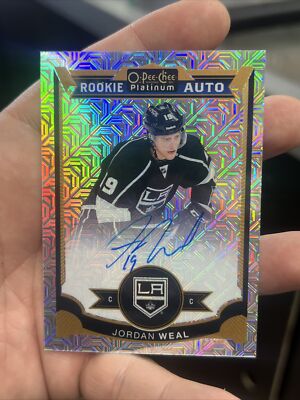 2015-16 O-Pee-Chee Platinum JORDAN WEAL Traxx Rookie Auto 001/125