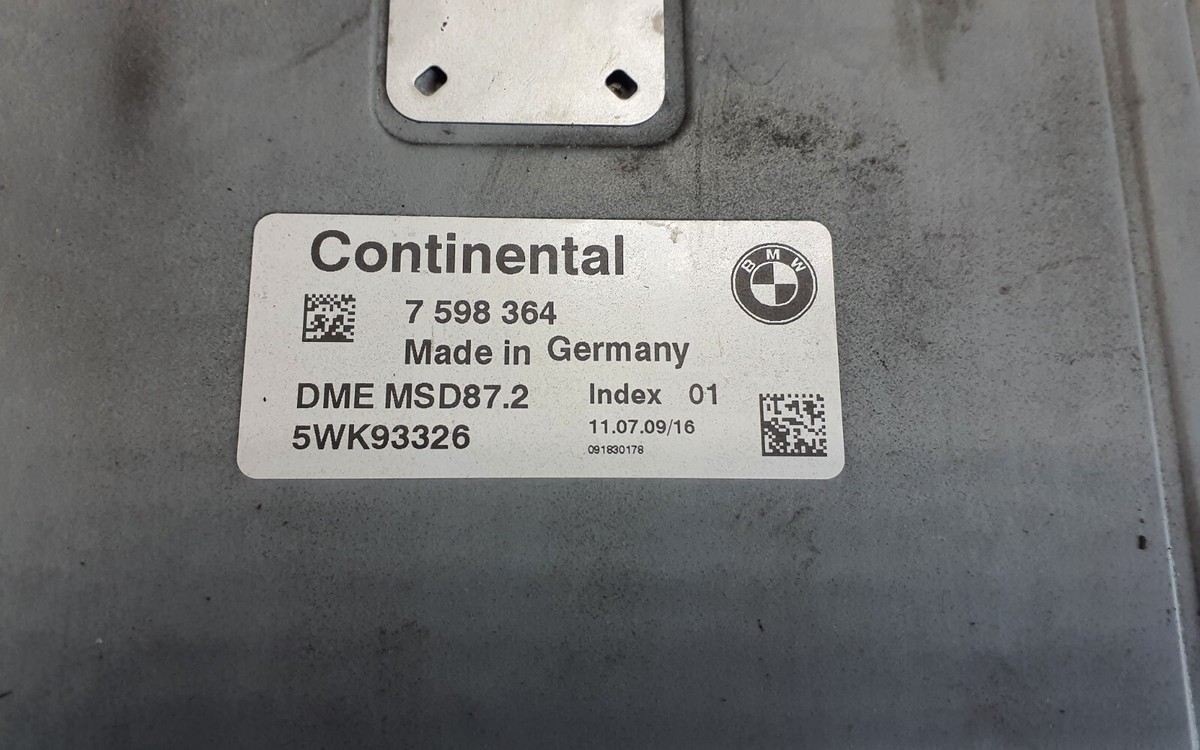 BMW 740i N54 F01 F02 MSD87.2 ENGINE CONTROL ECU COMPLETE SET