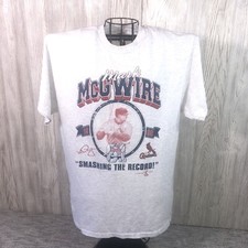 1998 St. Louis Cardinals - Mark McGuire - Vintage MLB Player T-Shirt Size Large
