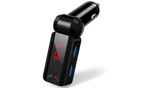 4-in-1 Bluetooth Car Hands-Free Kit with Music Transmitter - Picture 4 of 5