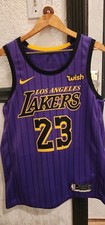 2018-19 NBA Nike Swingman Lore City Los Angeles Lakers LeBron James 23 Jersey 48