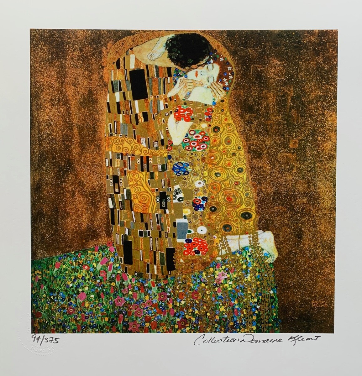 Gustav Klimt THE KISS Estate Signed Limited Edition Fine Art