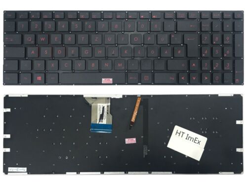 Teclado alemán teclado con iluminación roja para ASUS ROG Strix GL502VM - Imagen 1 de 3