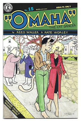 Omaha the Cat Dancer #15 1st Printing Kitchen Sink Comix 1991 NM-