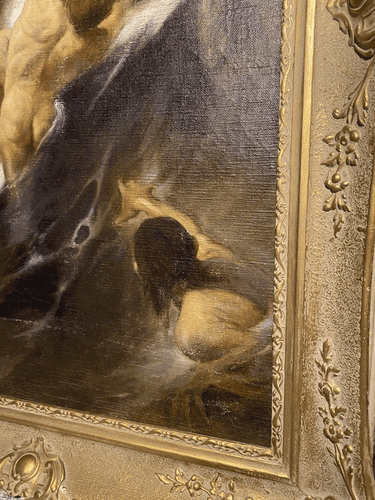 1921 Painting by Szentagotay after Benczur 43 x 31 inch framed -'Paranormal Man' - Picture 3 of 14