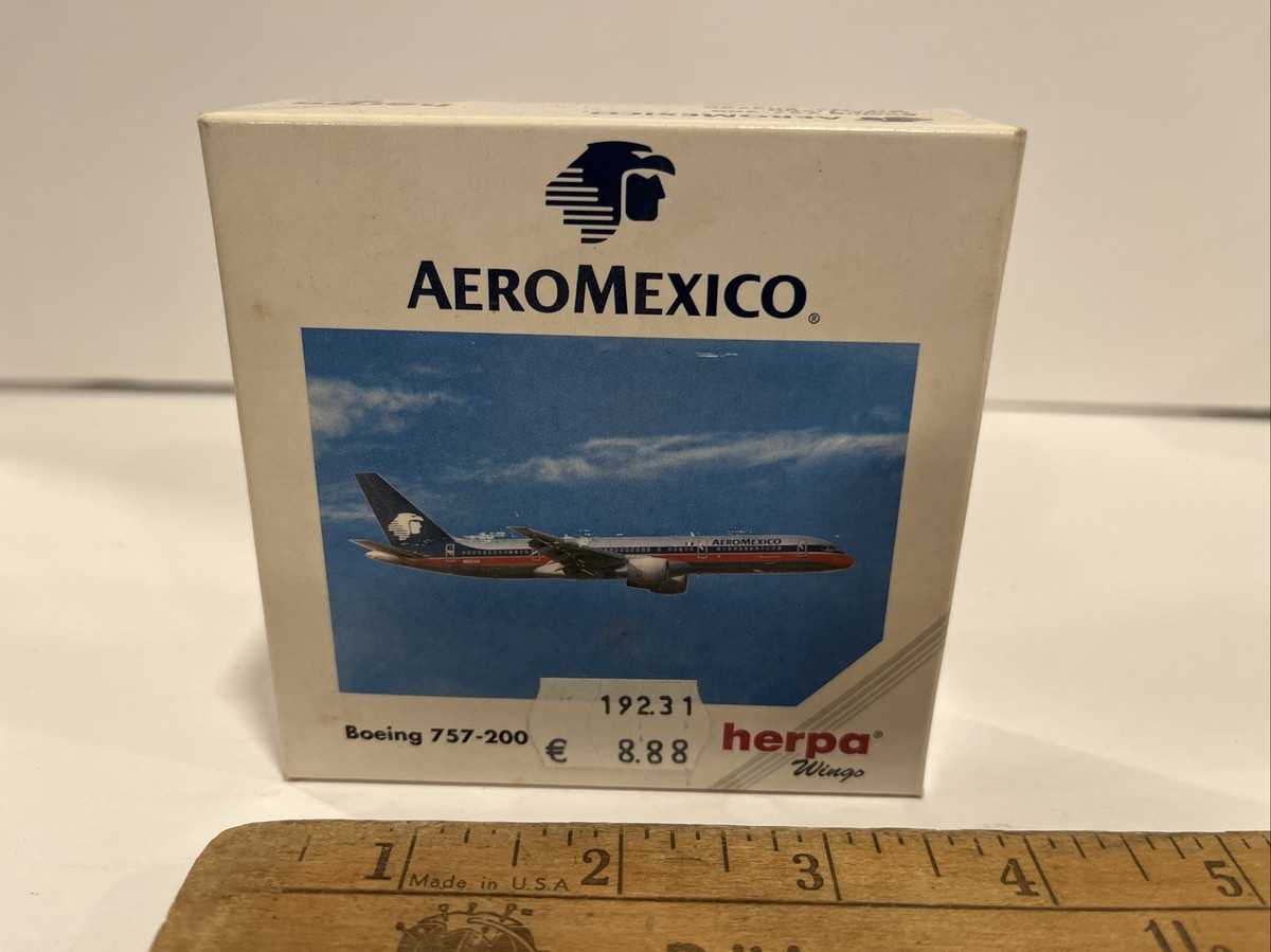 1:500 Herpa AeroMexico Airlines Boeing 757 Jet Toy Scale Model