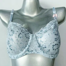 Nwt Victorias Secret Sexy Tee Unlined Strapless Lace Bra 36D Ballad Blue