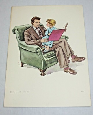 Vintage Providence Lithograph Church Nursery Pictures 1950s Daddy