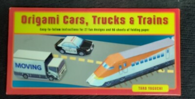 Origami Cars, Trucks and Trains Kit Kit : Kit Includes 2 Origami Books, 27...