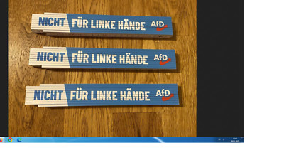 3 AfD Zollstöcke - Nicht für Linke Hände   NEU