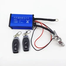 Wireless Dual Remote Car Battery Isolator Disconnect Kill Cut Off Master Switch