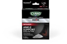 CURAD Performance Series IRONMAN Infrared Elastic Ankle Support, Size L/XL, Each