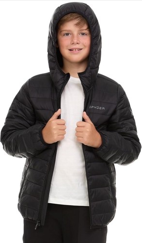 Spyder Packable Jungen gefütterte Jacke mit Kapuze Große 14/16 - neu - Bild 8 von 12