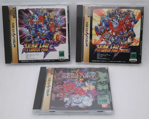 SEGA SATURN Super Robot Wars F & Final , SD Gundam G Centurys 3Games Japan SS