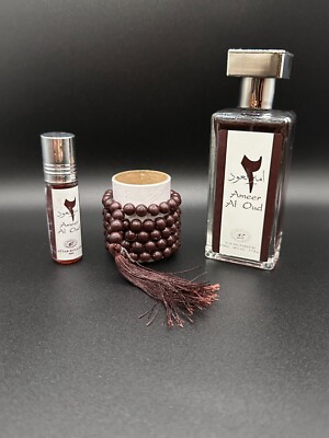 Ameer Al Oud Duft Geschenkset (50 ml Flakon und 6 ml Roll-On-Musk)