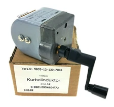 Hand Crank Phone Telephone Radio Dynamo Generator Power Inductor Alternator BW