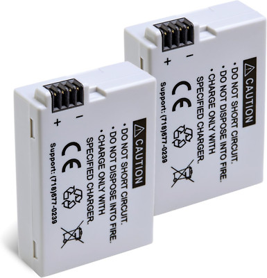 2-Pack of LP-E8 Batteries for Canon EOS Rebel T2I, T3I, T4I, T5I, EOS 550D, EOS 