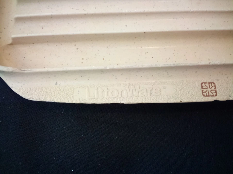 Bandeja para asar reversible para microondas grande vintage LittonWare Foto 3 de 4