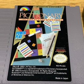 Pictionary Quick Draw Game NES Nintendo Entertainment System Works Cart Sleeve