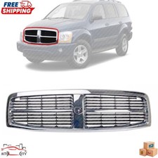 New Grille Assembly Chrome And Black Plastic For 2004 2005 2006 Dodge Durango New Grille Assembly Chrome And Black Plastic For 2004 2005 2006 Dodge Durango