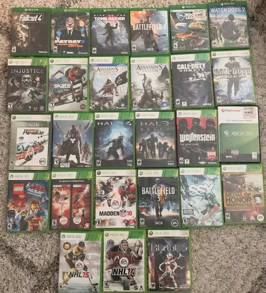 lot de jeux Xbox One/360