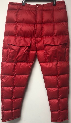 REI VINTAGE DOWN MEN'S RED 3/4 ZIP LEGS 