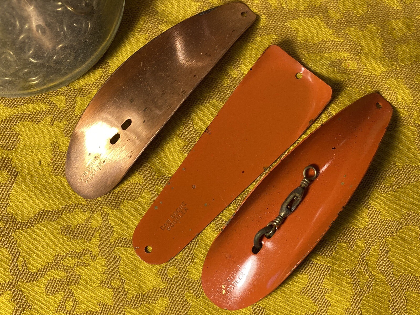 175+ DAN BOONE WIGGLER WOBBLER SPOONS FISHING LURE BAIT WITH MISC HOOKS SWIVELS - Image 8