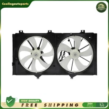 621300 For 2007-2012 Lexus ES350 Radiator Condenser Dual Cooling Fan Assembly