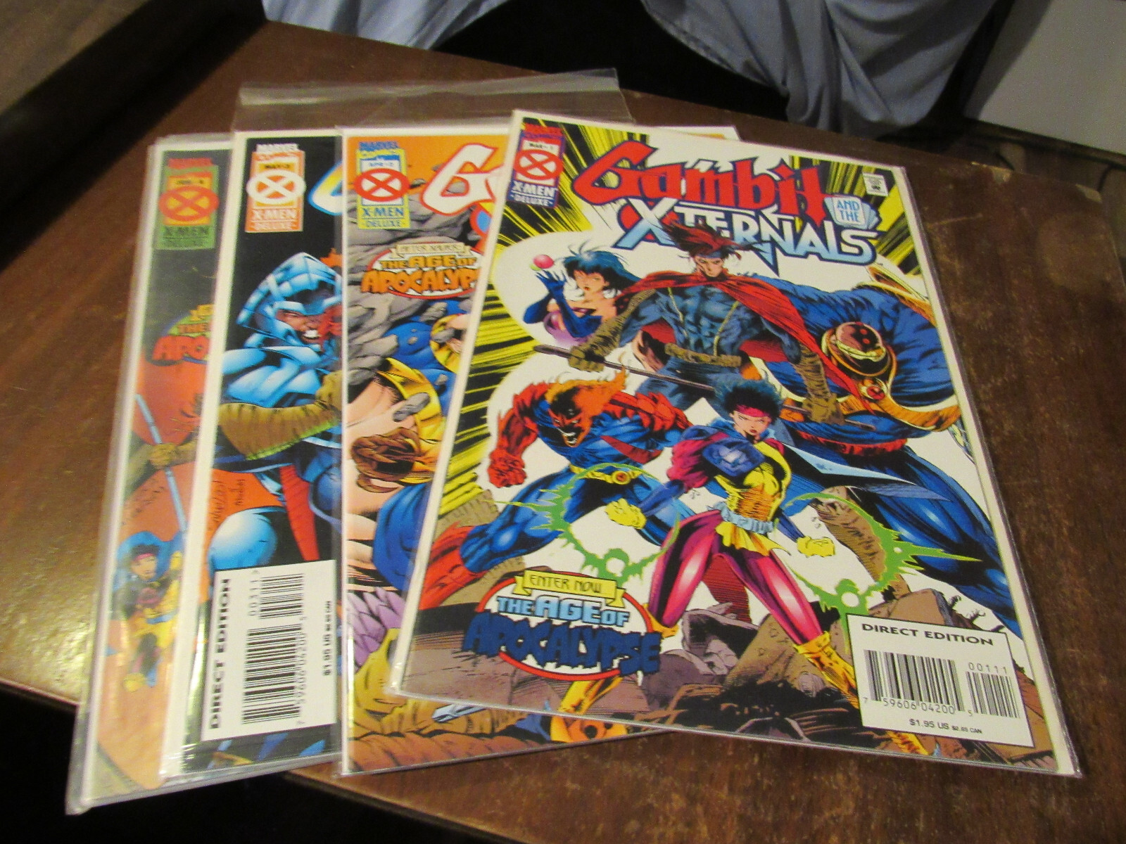 Gambit and the X-ternals Age of Apocalypse Comic Book Set 1-4 Mini Series