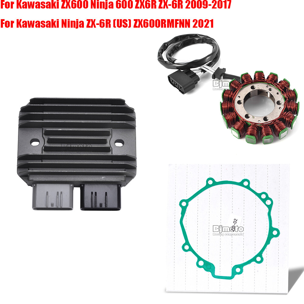 ZX-6R Regulator + Stator Coil + Gasket For Kawasaki ZX600 Ninja