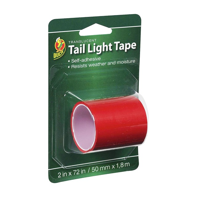 3 Duck BRAND Translucent Tail Light Repair Tape Red Self Adhesive Water