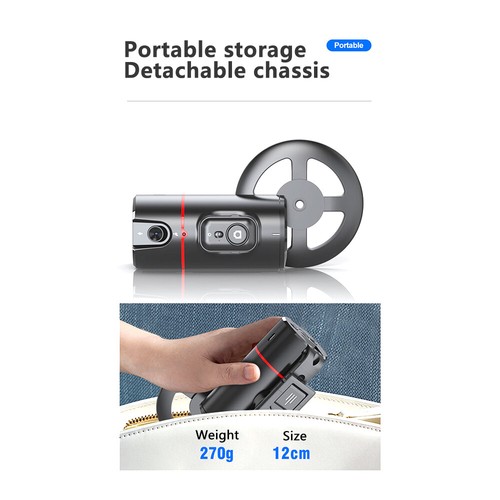 Smart Selfie Stick 360 Rotation Auto Visage Suivi Téléphone Support Trépied - Photo 8 sur 18