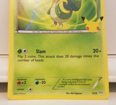 Snivy (5/25) [McDonald's 25th Anniversary] Near Mint