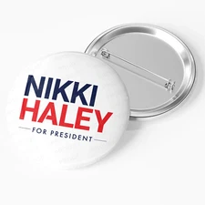 Nikki Haley 2024 Presidential Campaign Pinback Button / NH24-103
