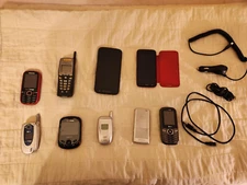 Lot of Nine Cell Phones, Untested, Variety of Brands