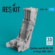 1/72 Reskit RSU72-0198 Ejection seat MB Mk.10Q for Mirage 2000C, 2000-5 3D prin