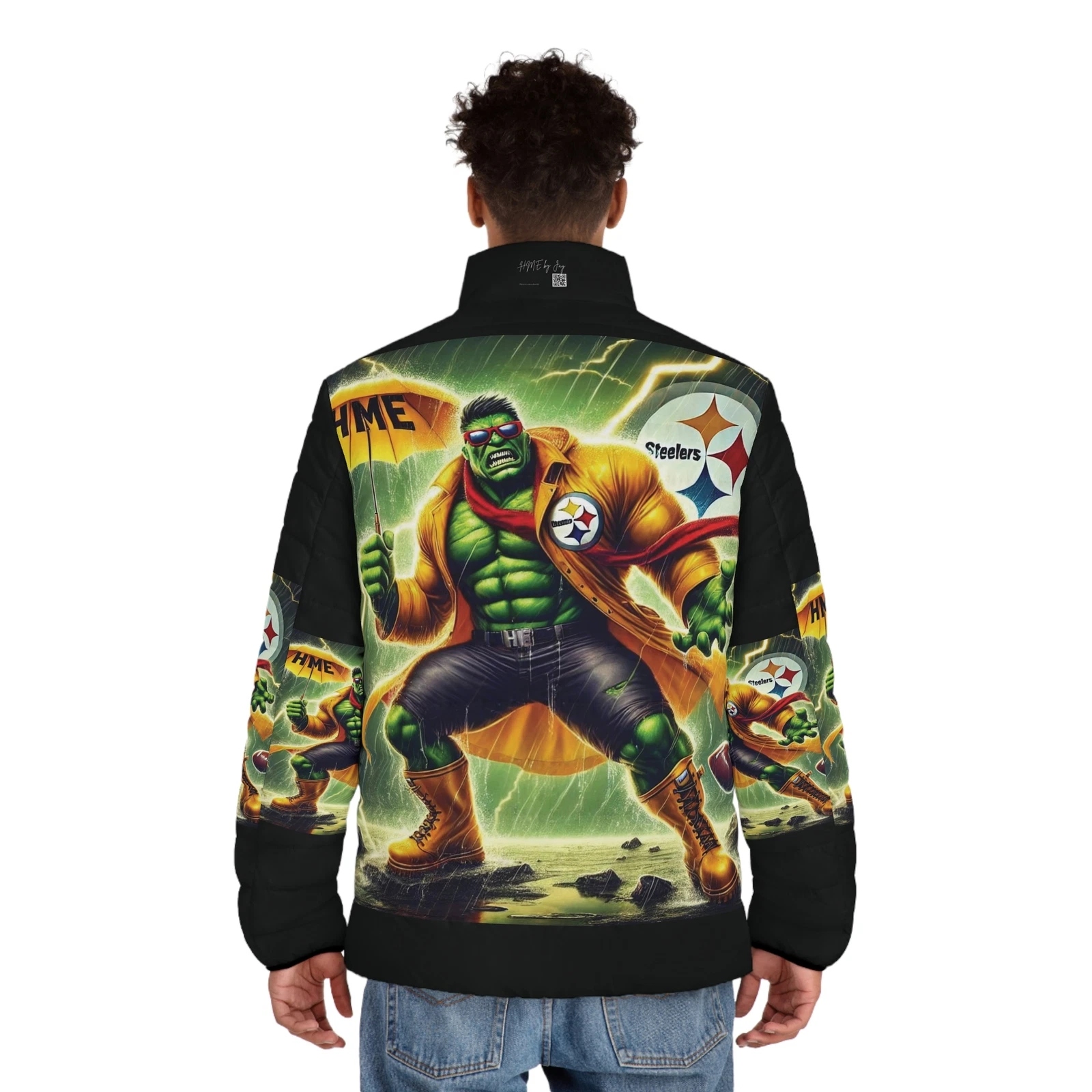 Men's Jacket - Pittsburgh Steeler Hulk Fusion Design