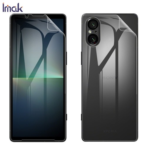 Für Sony Xperia 1/5 V HD Flexibles Hydrogel Vollabdeckung Rückseite + Displayschutzfolie - Bild 17 von 18