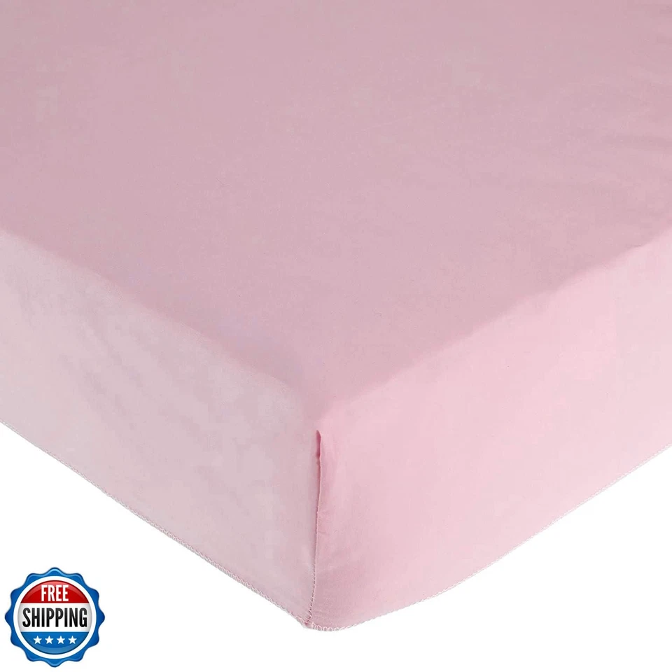 Paquete de 2 sábanas ajustables para siestas American Baby Company con esquinas elásticas 24" x Foto 4 de 4