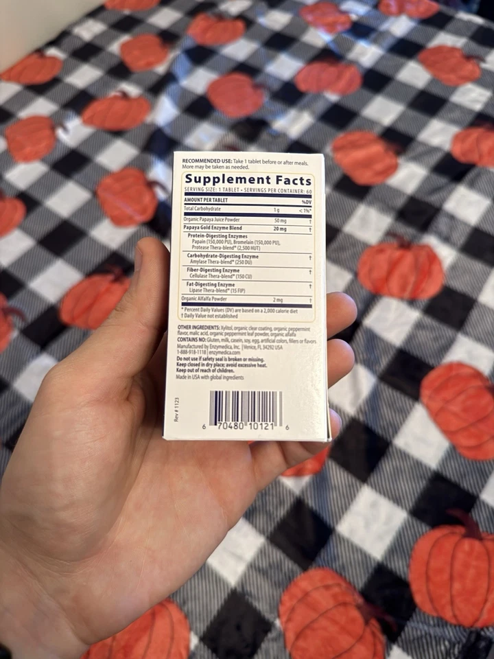 Enzymedica Papaya Gold - 60 comprimidos Foto 2 de 2