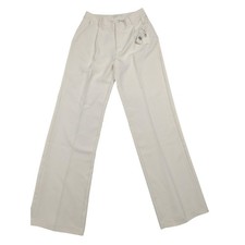 Good American Pants Womens 8 White Twill Luxe Suiting Column Dress Trousers New