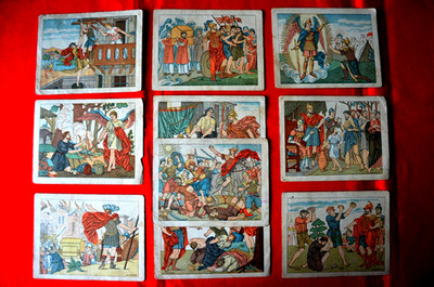 seltene Andachtsbilder Religionsgeschichte 1910 Illustrator G LE DOUX Santini