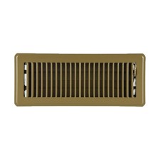 APPROVED VENDOR 4JRR5 Floor Register,4x12",Brown 4JRR5