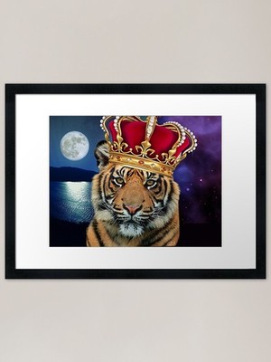 Loyal Tiger Framed Art Print Framed Wall Art Poster Canvas Print Picture