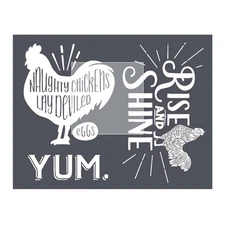 Makers studio stencil Deviled eggs