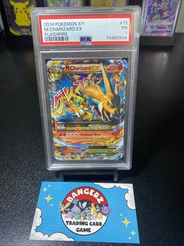 2014 Pokemon XY M CHARIZARD EX 13/106 Flashfire PSA 1 POP 39 Foil Mega
