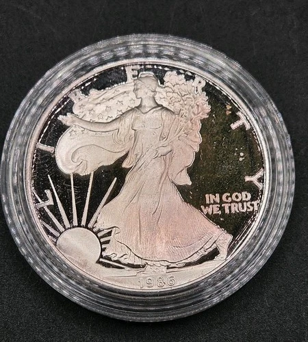 1986-S 1oz .999 Silver American Eagle Proof #1