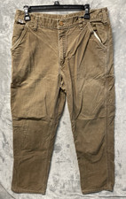 Carhartt FR Canvas Work Pants Mens 32x32 Brown Flame Resistant Utility Carpenter